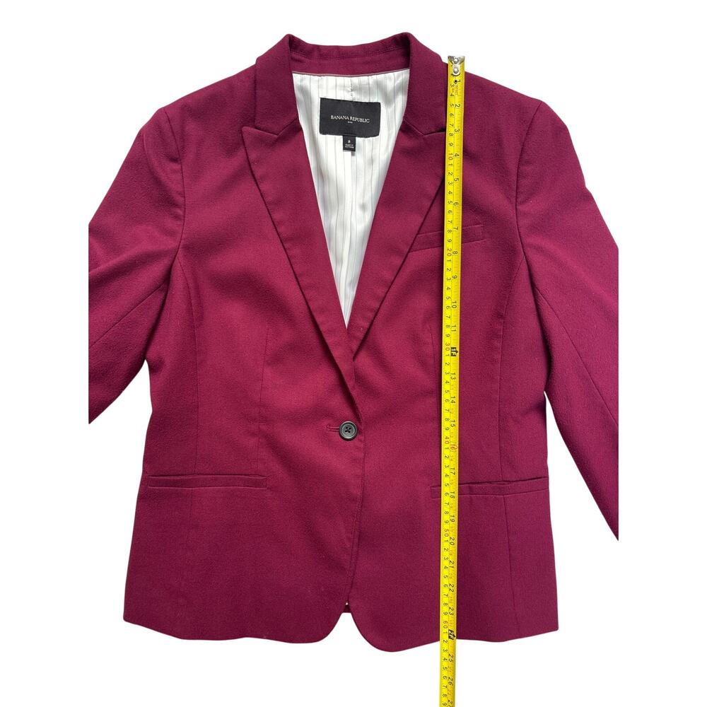 Banana Republic Women’s Machine Wash Brushed Twill Classic Blazer, Size 8, #1050 - Picture 5 of 9